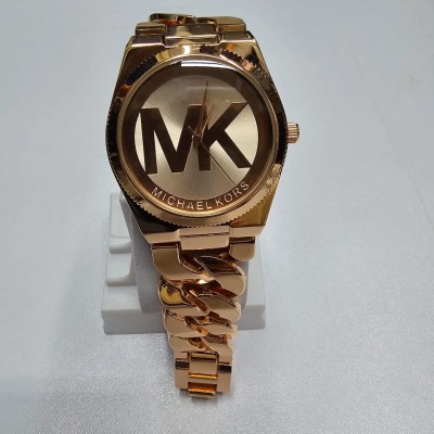 MICHAEL KORS Stainless Steel fashionable Men's  watches Rose Gold